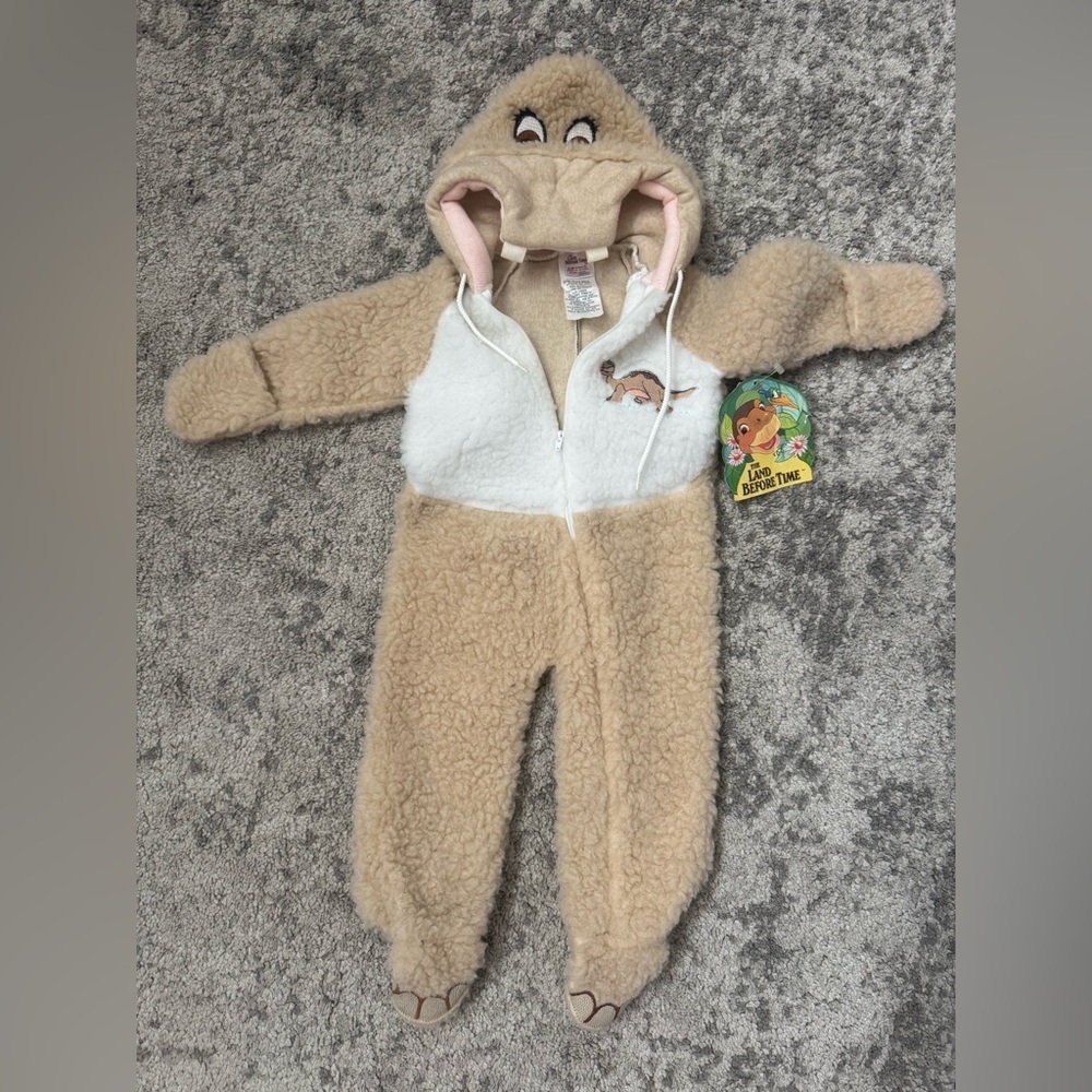 Vintage 1988 The Land Before Time Littlefoot Costume size 6-12 months